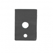 Platine simple 130 noire - Diam 15/17 mm