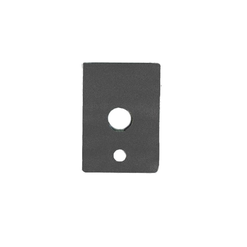 Platine simple 130 noire - Diam 15/17 mm