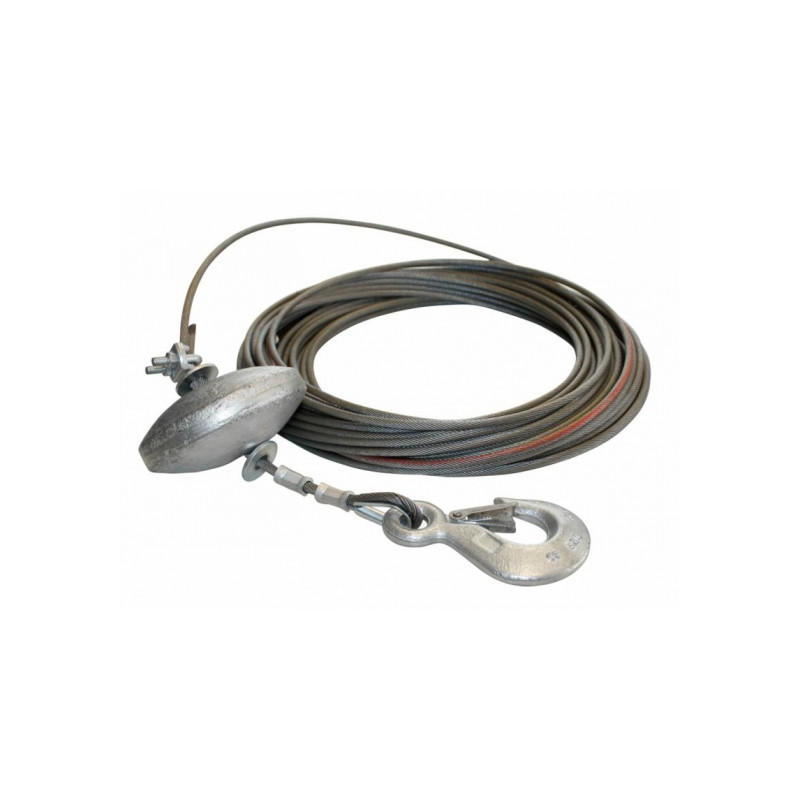 Câble pour H200 ø5mm avec crochet 40 m - Haemmerlin