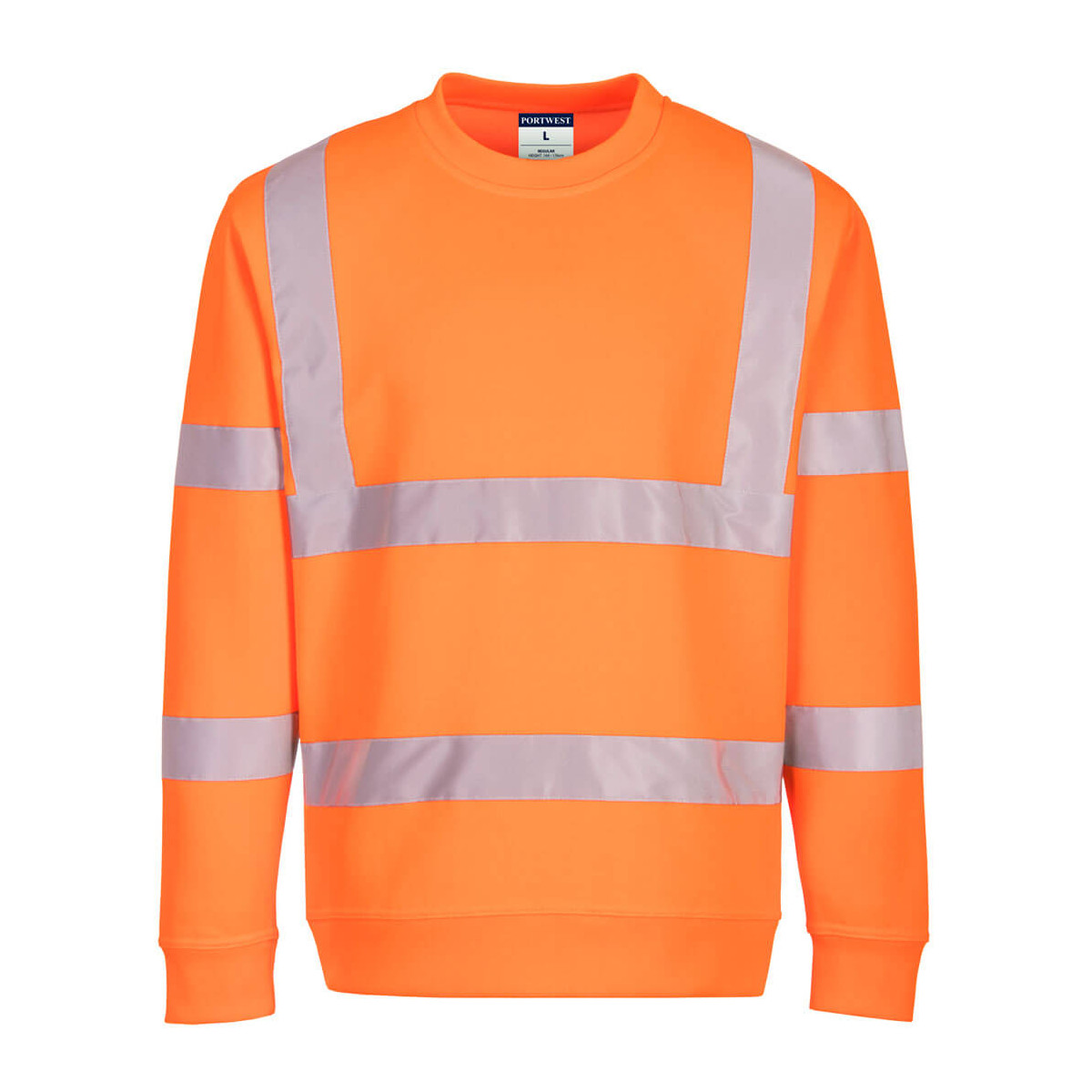 sweatshirt orange haute visibilité portwest